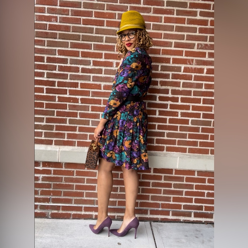 VINTAGE FLORAL STATEMENT SKIRT SET